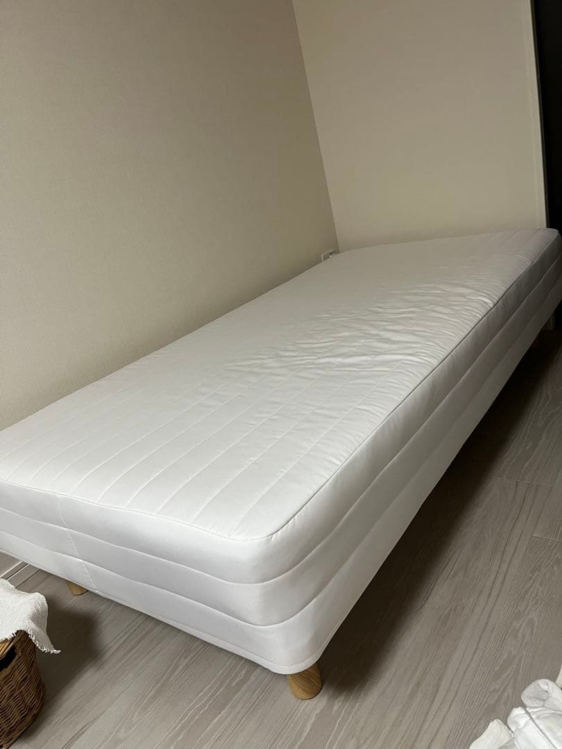 無印良品　ポケットコイル 脚付マットレス シングル