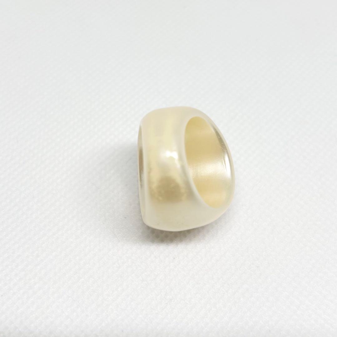 CHANEL シャネル ココマーク プラスチック リング 指輪 箱付き
