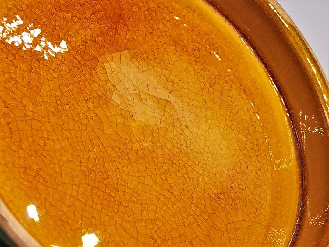 【 倣唐三彩 中鉢 】 清～民国期 中国古玩 骨董