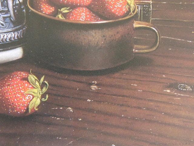 山中雅彦、【卓上の静物】、希少な額装用画集より、新品額装付、状態良好