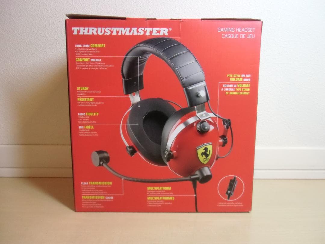 フェラーリ ゲーミングヘッドフォン THRUSTMASTER T.RACING