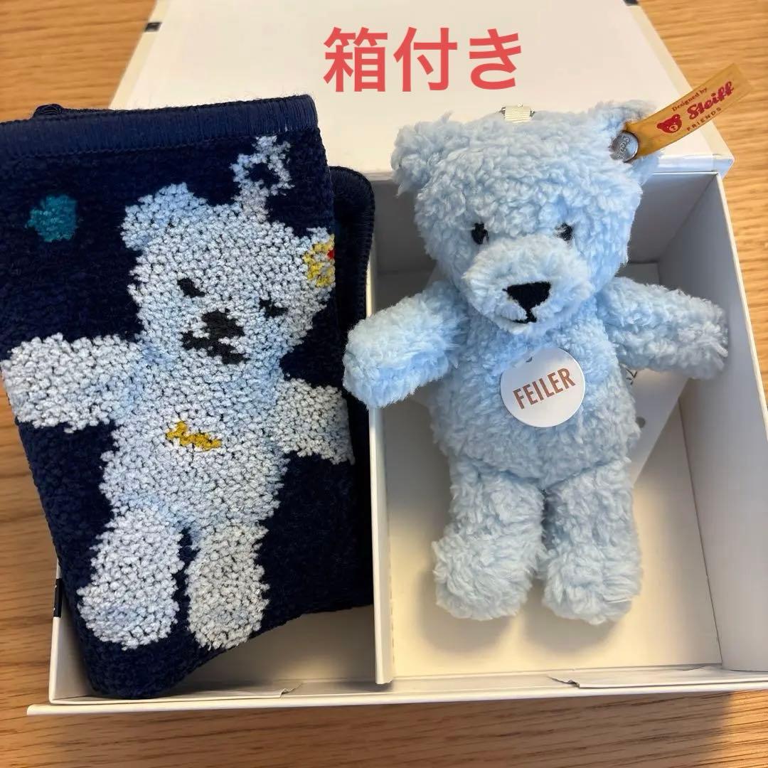 ちょこ　フェイラー　シュタイフ　ハンカチ　キーリング