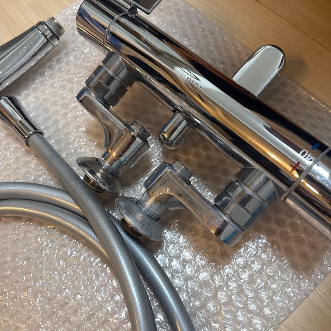 TOTO サーモスタット混合水栓 TBV03445J1 シャワーヘッドホース付き