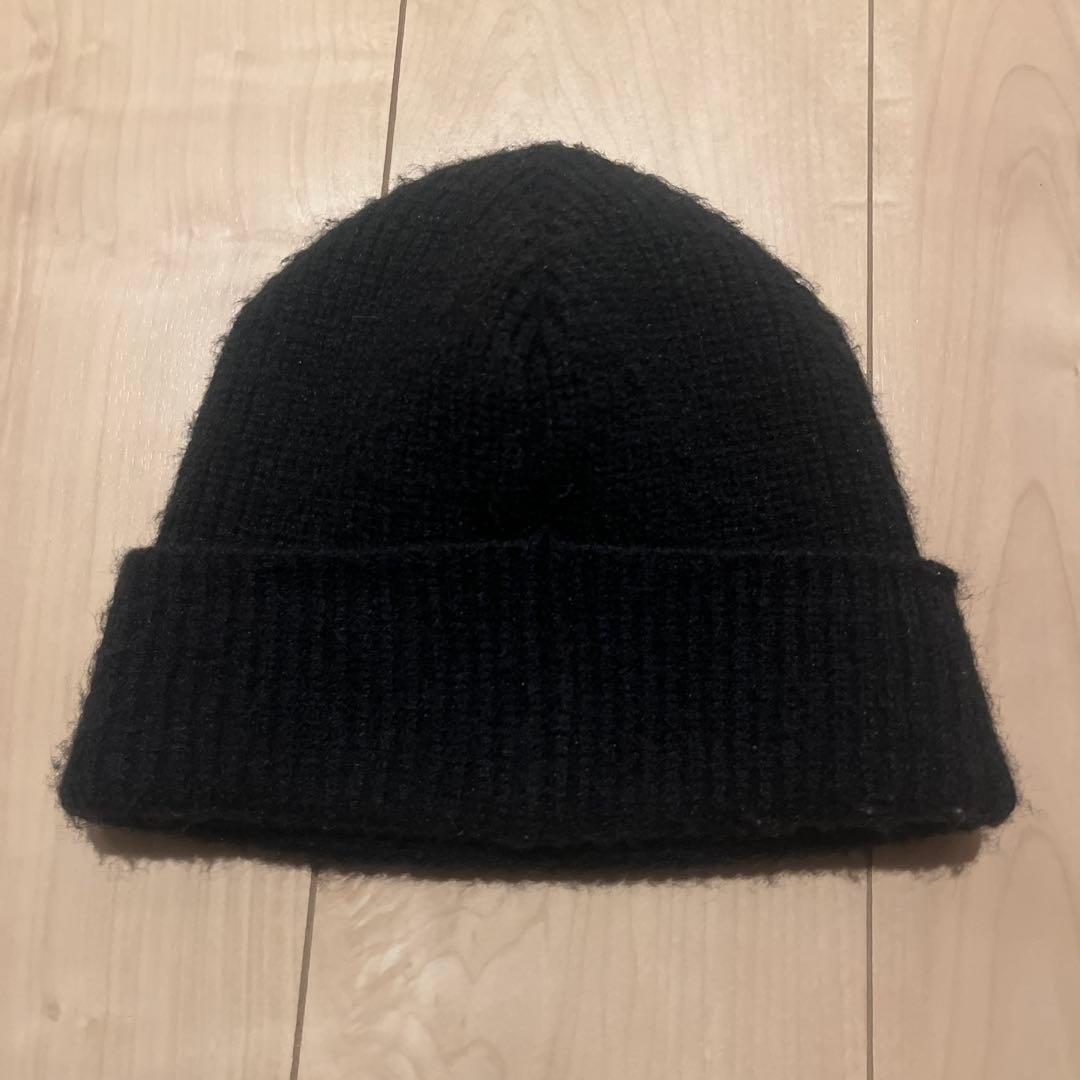 CELINE ブラックニット帽 Mサイズ