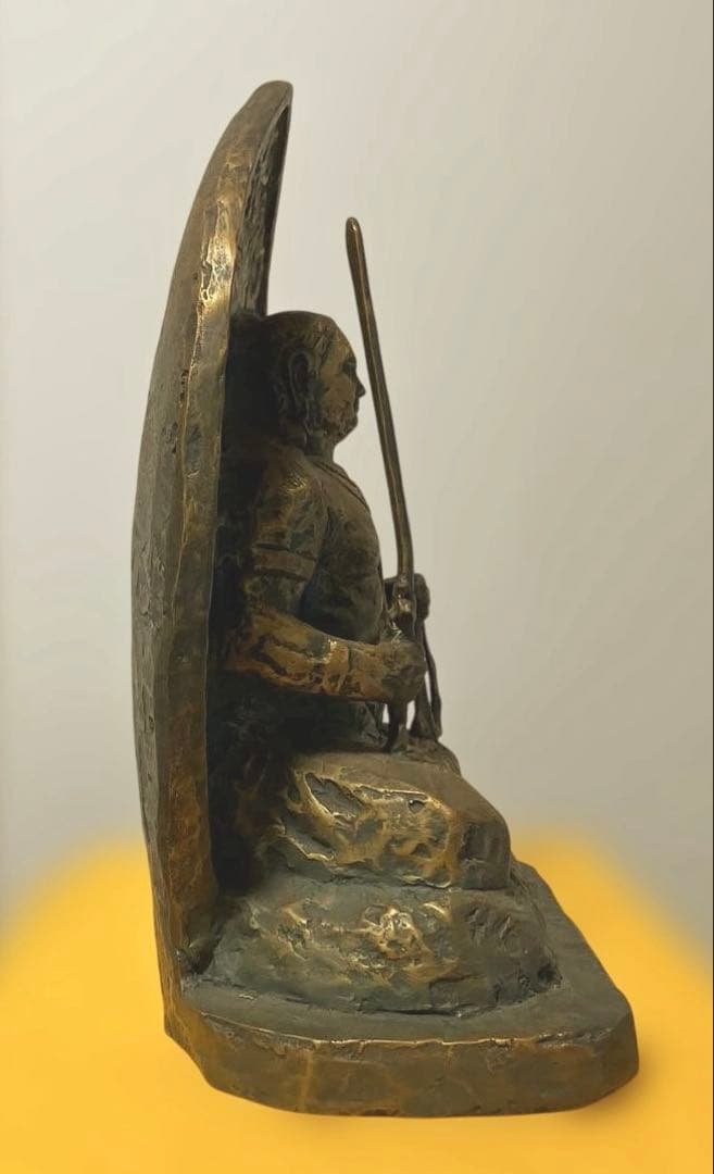 【北村西望作】 ☆不動明王坐像　ブロンズ 製