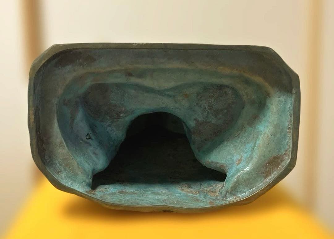 【北村西望作】 ☆不動明王坐像　ブロンズ 製