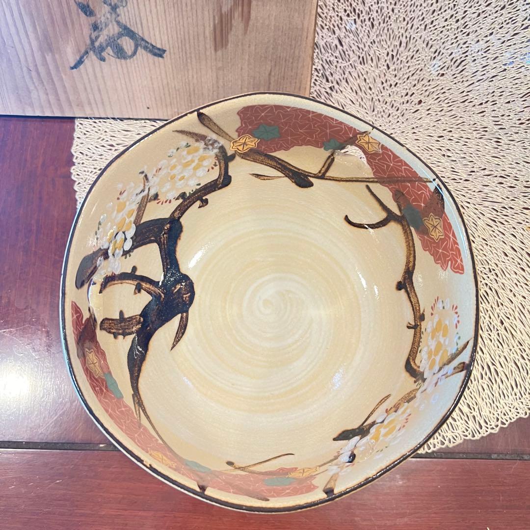 清水焼　雲錦菓子鉢 井泉　茶道具 茶懐石 菓子鉢 Japan 金彩色絵