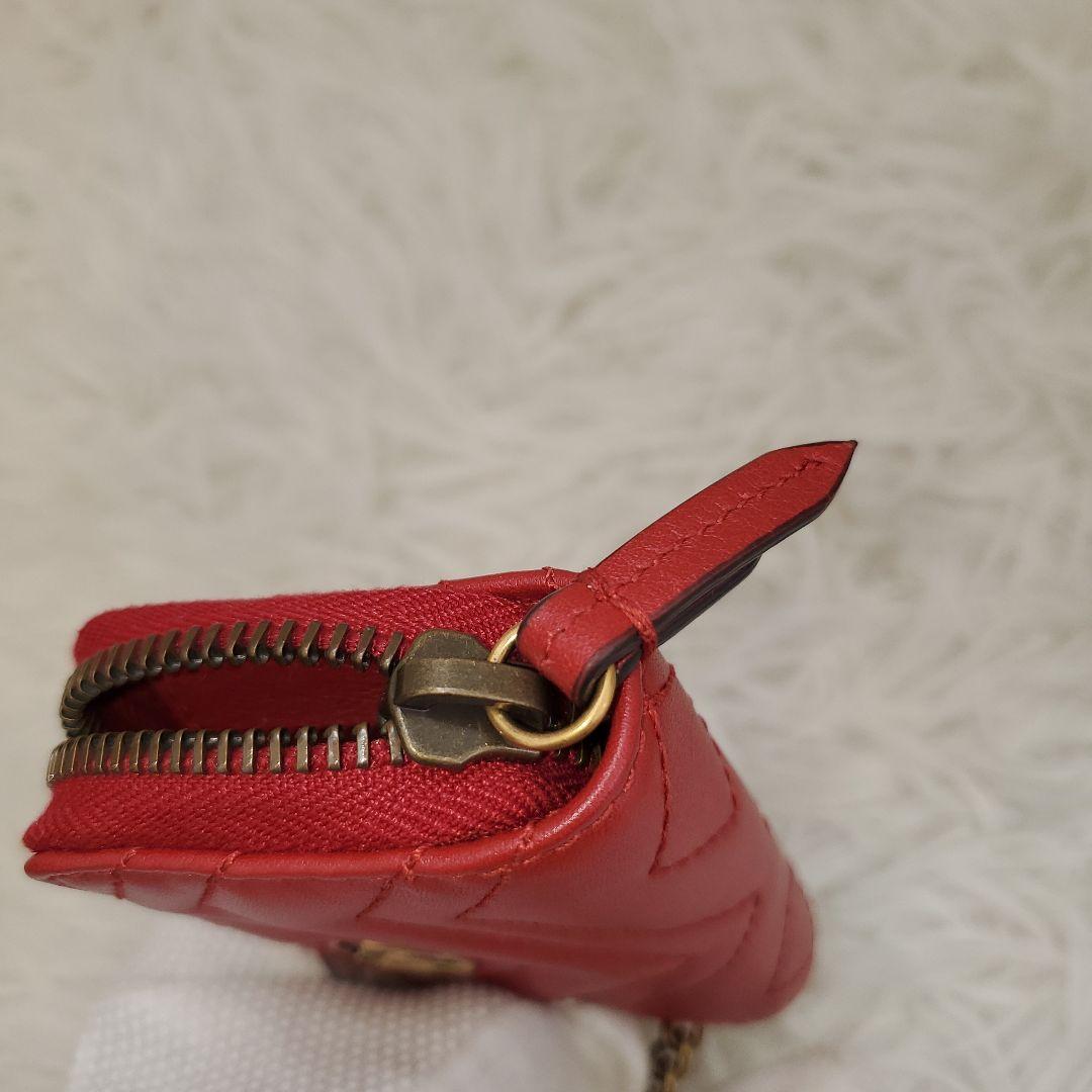 ⭐未使用級⭐GUCCI ggマーモント レッド キーケース ケース