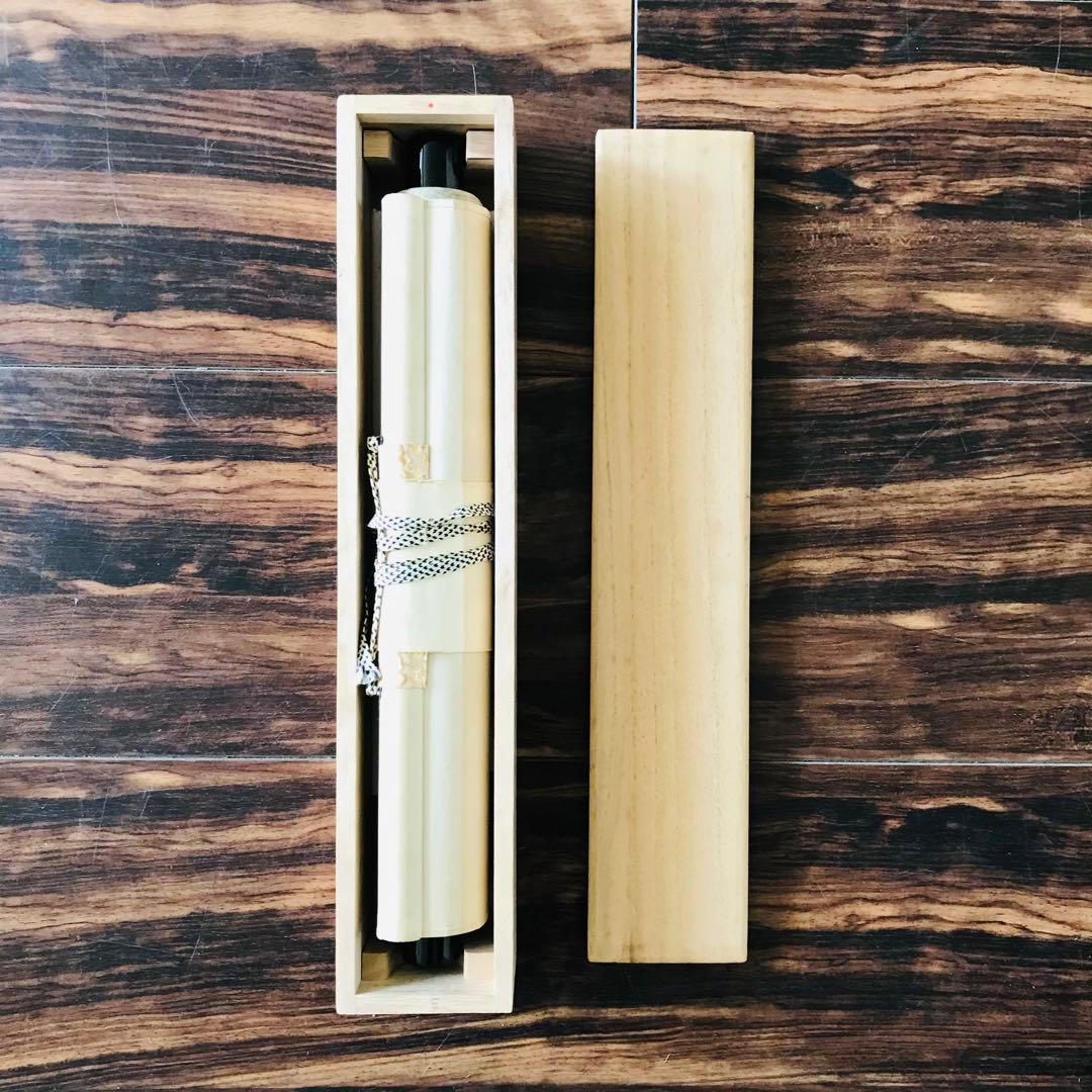 大徳寺三玄院 長谷川寛州「平常心是道」一行書 共箱 茶掛 掛軸 茶道具 O-9