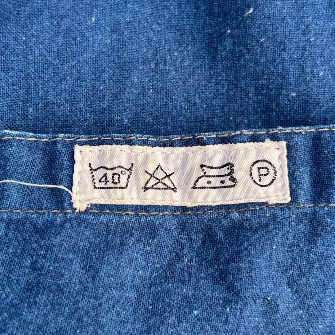 french vintage china jacket インディゴ ブルー