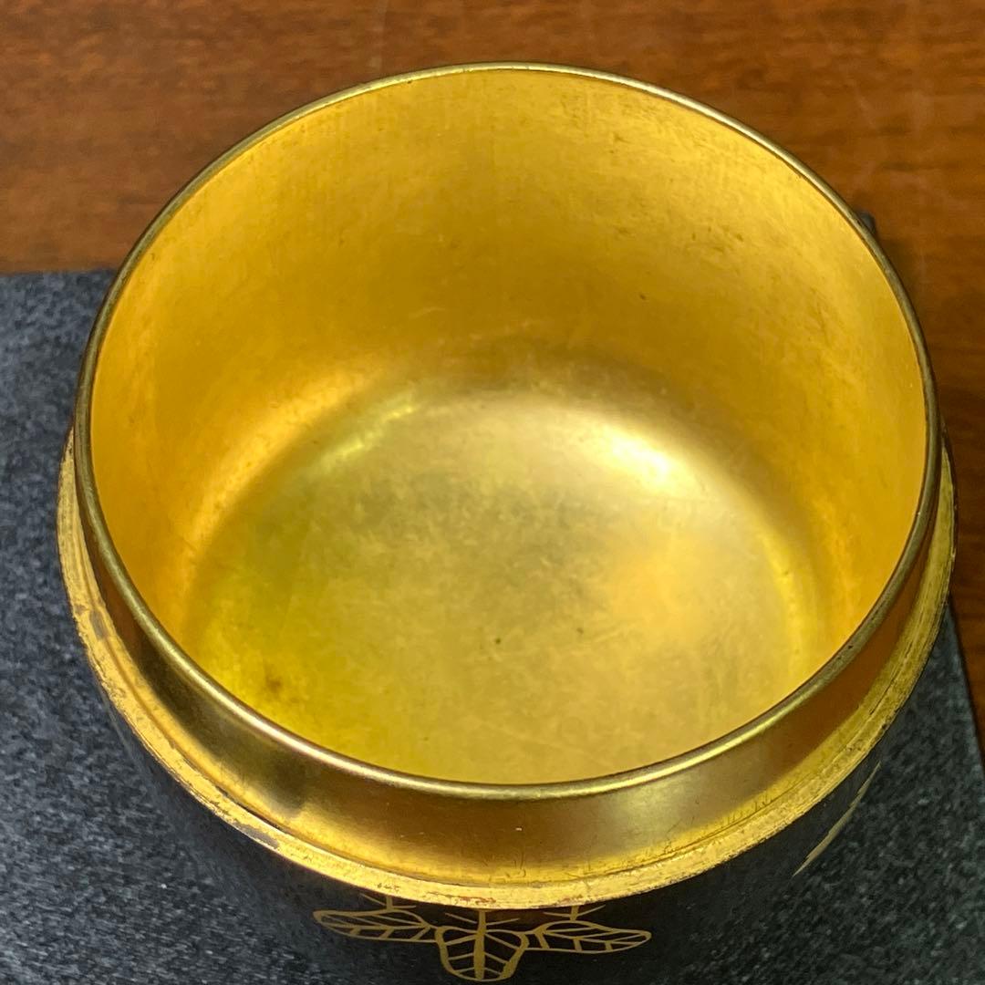 マ*イ様 久田宗也 清水祐齋 中棗 菊桐蒔繪 蒔絵 表千家 尋牛斎 T1202-