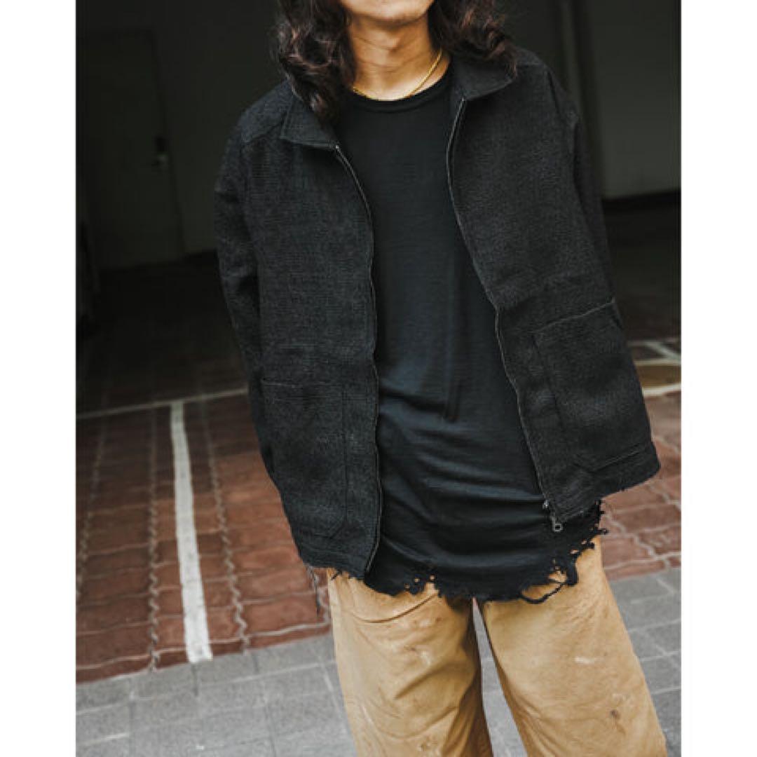 ANCELLM 24AW TWEED ZIP JACKET サイズ2