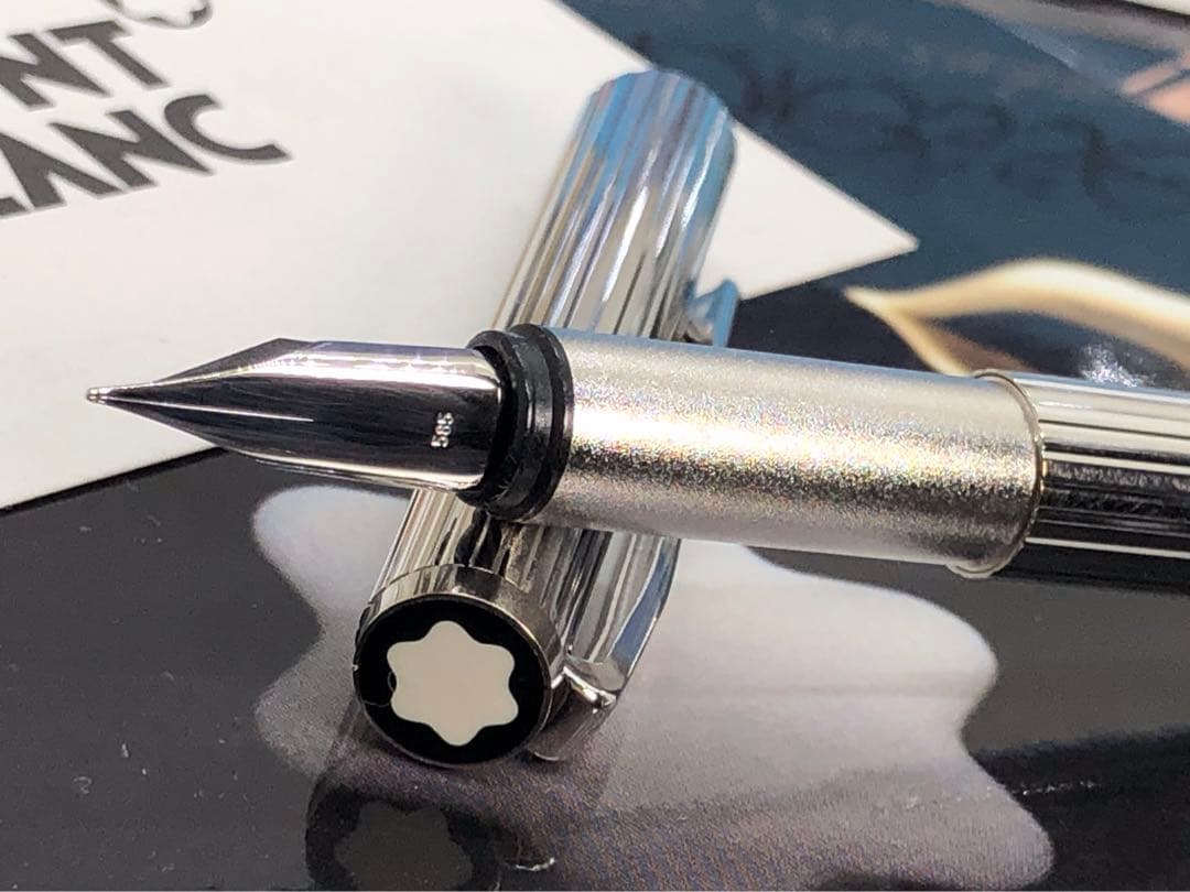 モンブラン　★稀な未使用に近い極上の保管品！総プラチナ張りノブレス★No1157