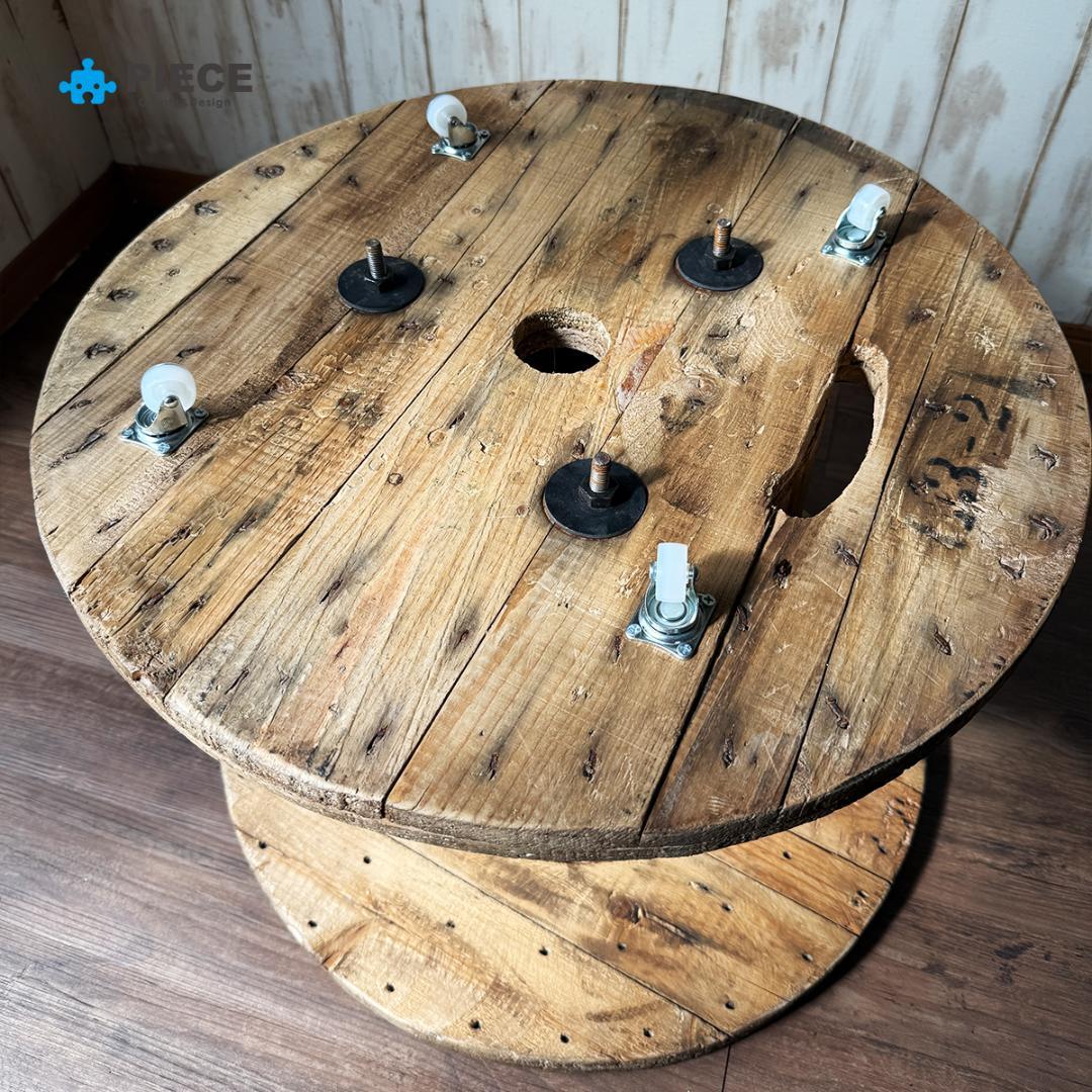 ケーブルドラム 電線ドラム テーブル アメリカン インテリア ガレージ 古材gw