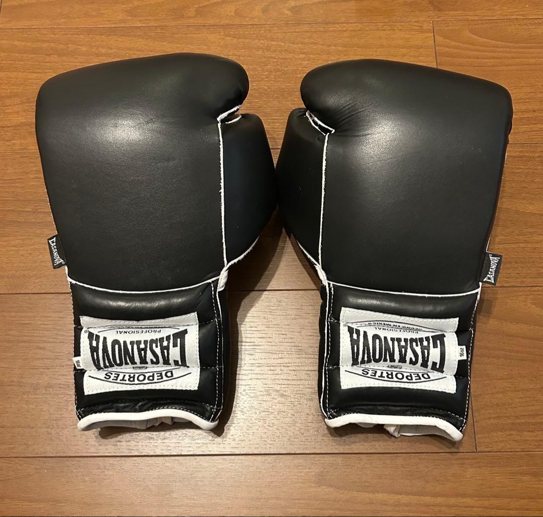 【新品未使用】CASANOVA カサノバ ボクシング グローブ 本革　16oz