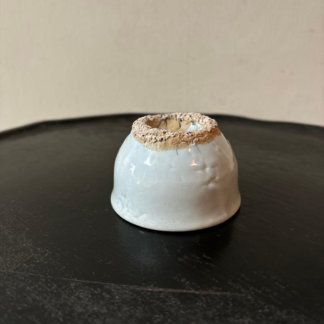 李朝白磁　盃　ぐい呑み　骨董　アンティーク.古美術.酒器.韓国骨董.検:白洲正子