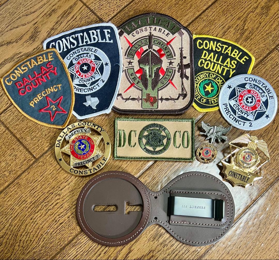 ダラス郡　ポリスバッジ　セット
