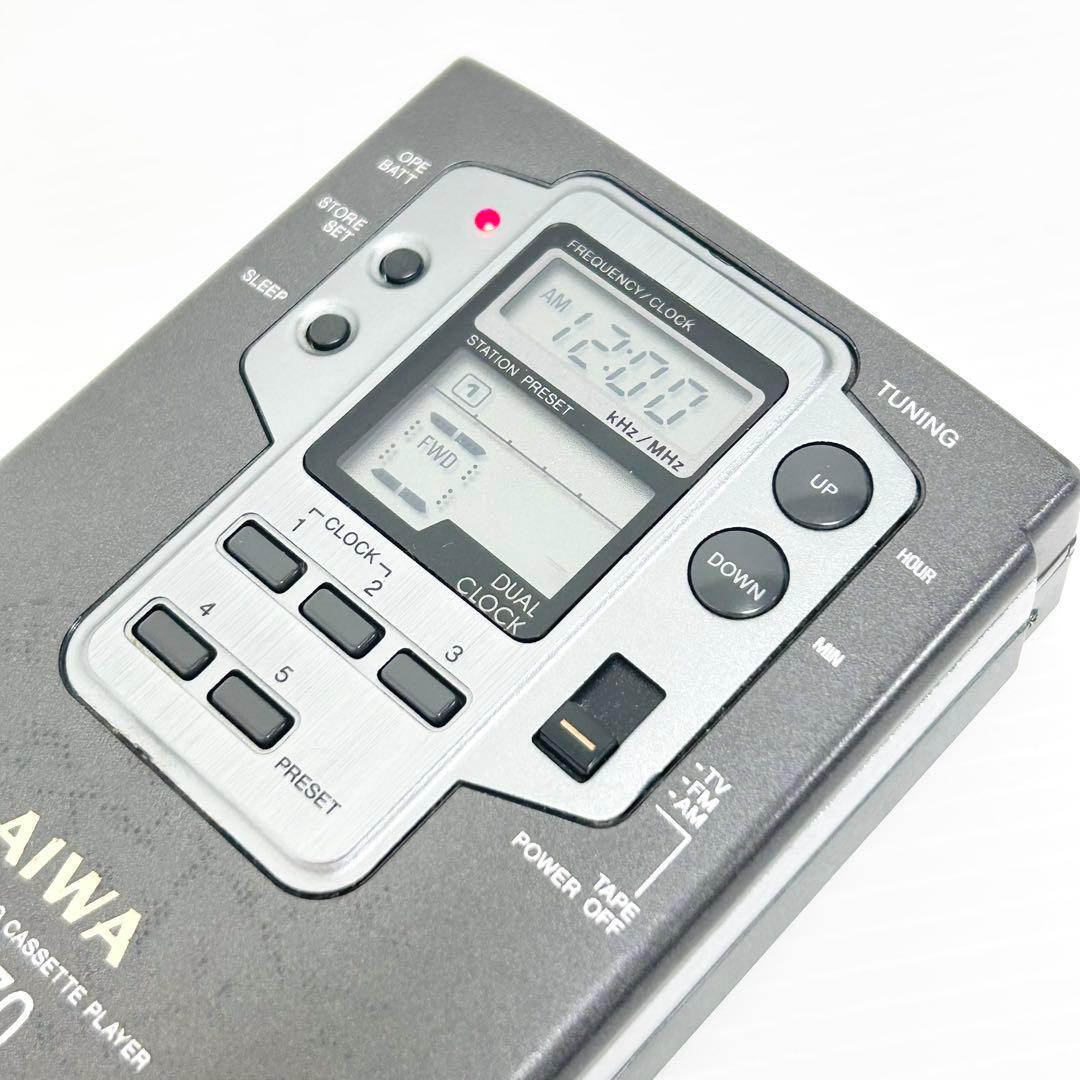 希少 AIWA ポータブルステレオカセットプレーヤー HS-RX30