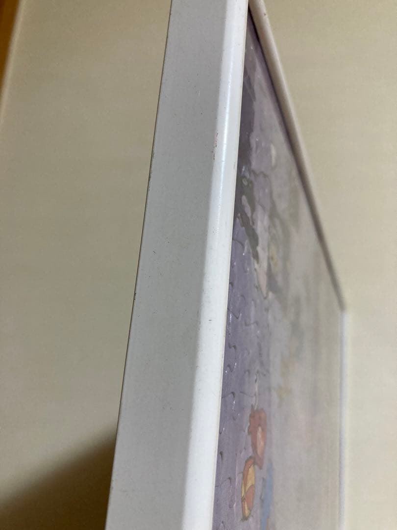 千P⑦お祭りサンタクロース　ジグソーパズル　白縁アルミ額49×72㎝パネル完成品