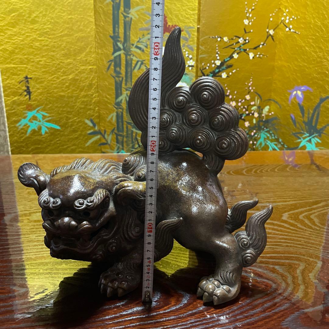 備前焼　獅子　木村友敬