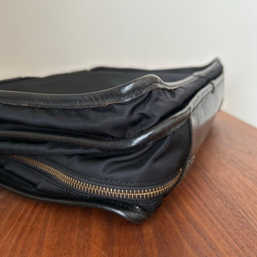 【美品】 Felisi フェリージ　ナイロン×レザー　バッグ1993 黒