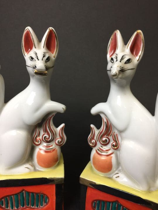 年代物 稲荷様  吉祥 狐さん(きつね) 古美術 宗教美術