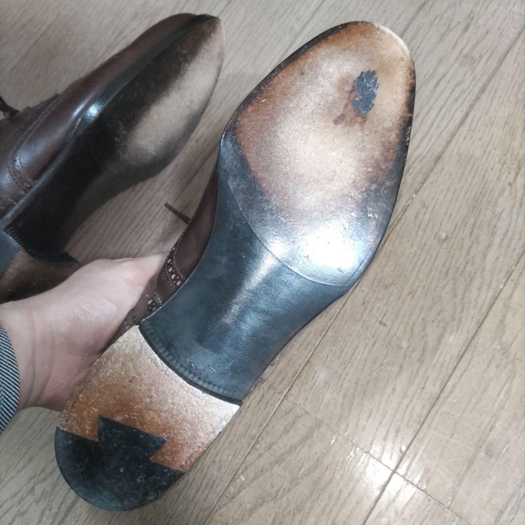 エンツォボナフェ　ENZO BONAFE　ブラウン ウィングチップ ブローグ