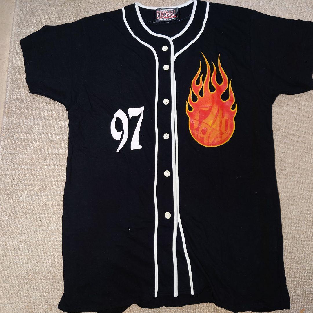 B'z　Pleasure‘97 FIREBAL　ベースボールシャツ