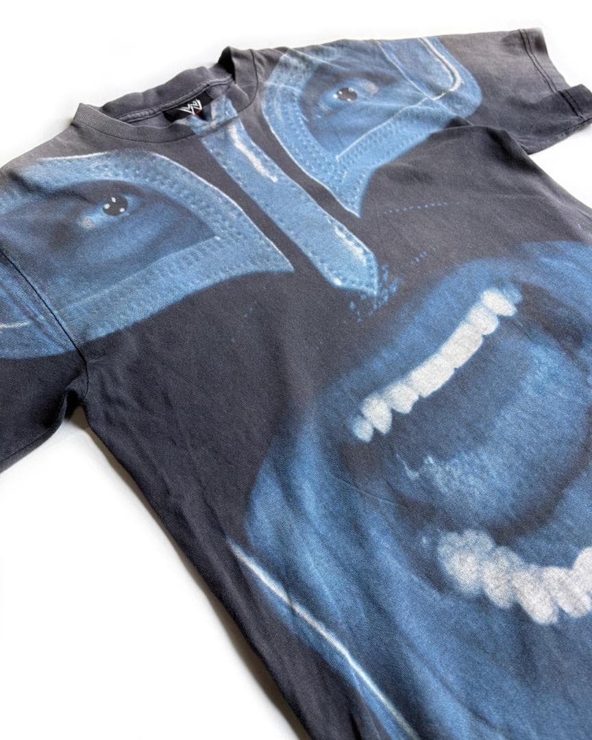 2008 WWE/ ミステリオ 総柄 レスリング Tシャツ