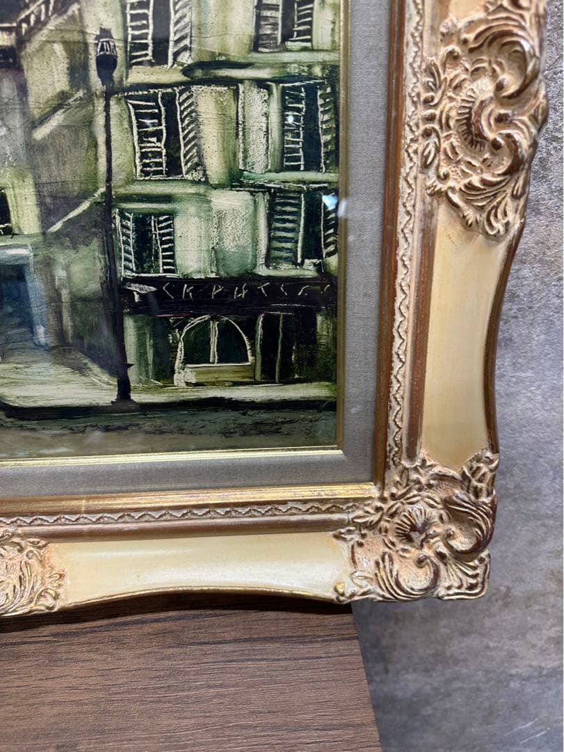 独特の色彩でパリ・モンマルトルを描き続けました 冬島大二郎「モンマルトル」油彩画