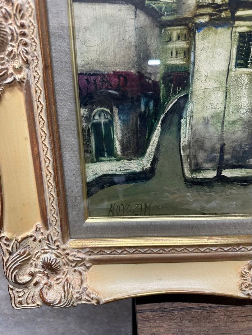 独特の色彩でパリ・モンマルトルを描き続けました 冬島大二郎「モンマルトル」油彩画