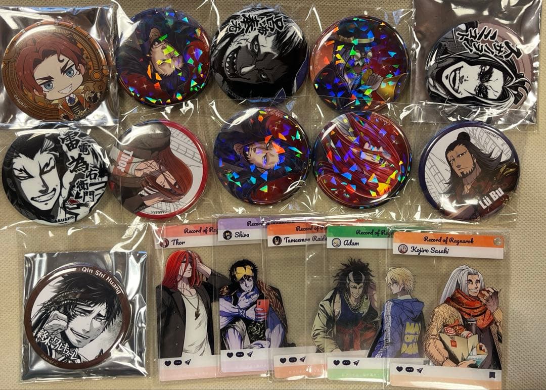 原品限り！終末のワルキューレ　始皇帝　缶バッジ