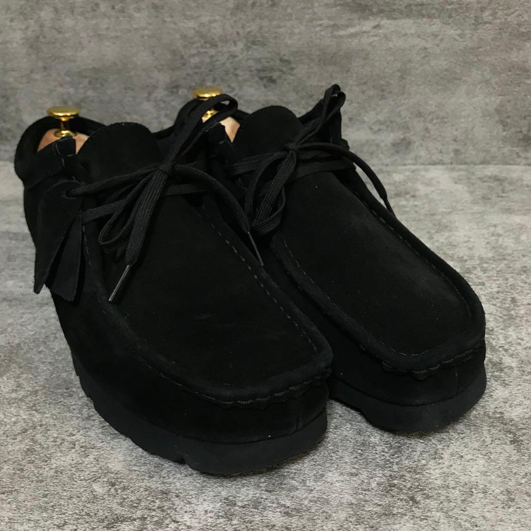 【美品】クラークス ワラビーブーツ 黒 GTX ゴアテックス vibramソール