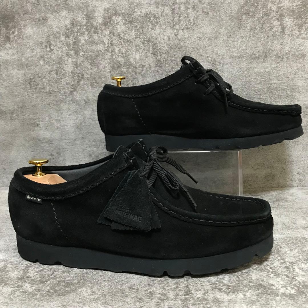 【美品】クラークス ワラビーブーツ 黒 GTX ゴアテックス vibramソール