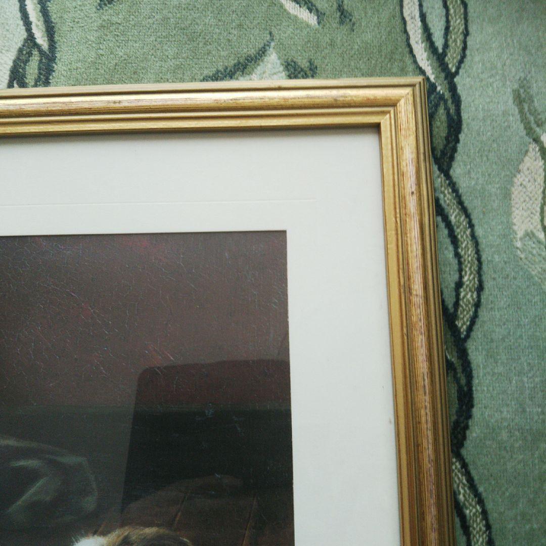 アルフレッド 絵画 猫 SPILT  MILK  ※値段交渉可能※