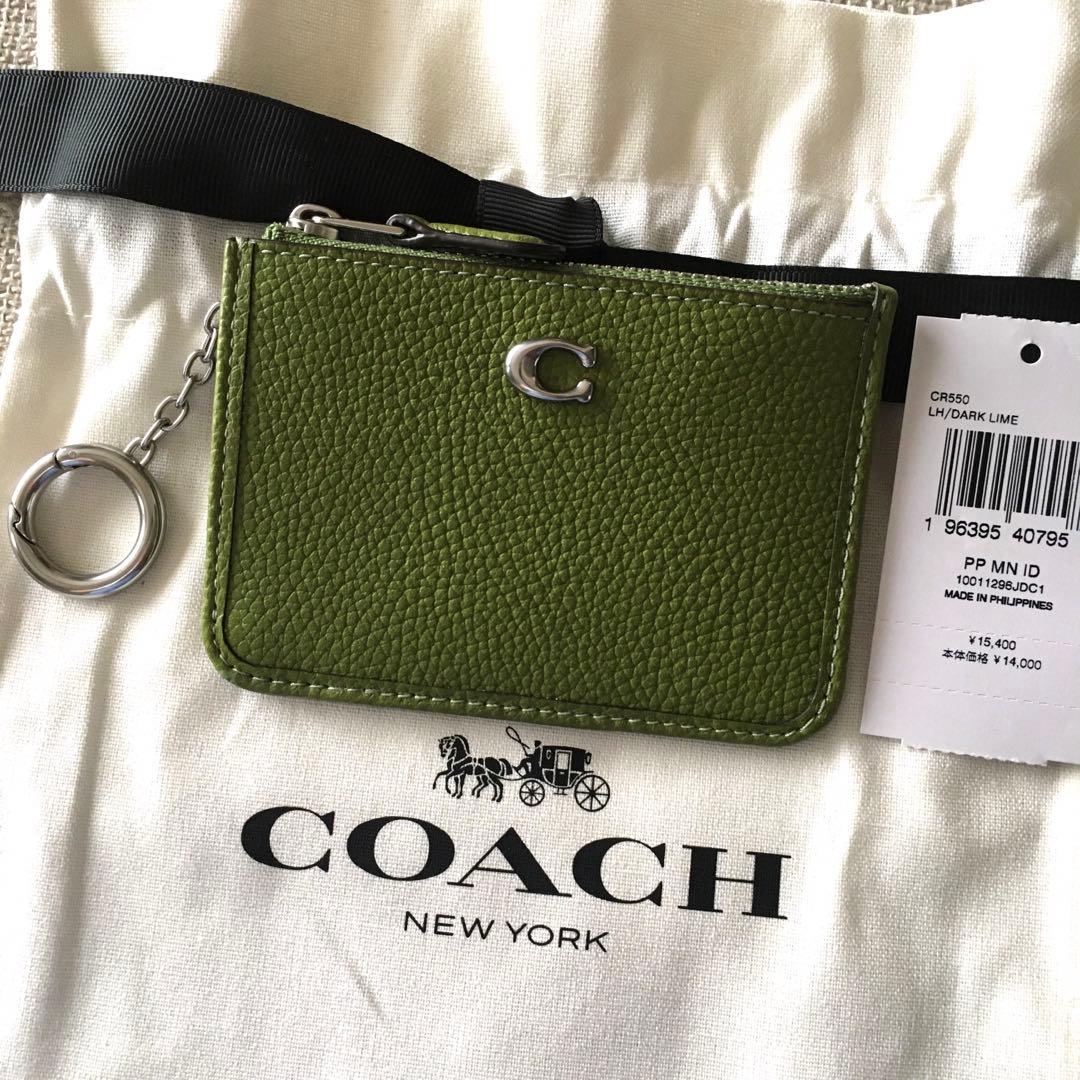 新品　コーチ COACH 定価15,400円 レザー スキニー ID ケース