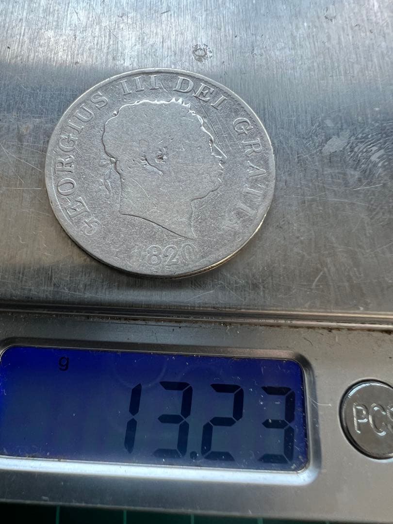 外国銀貨　イギリス銀貨　1820年