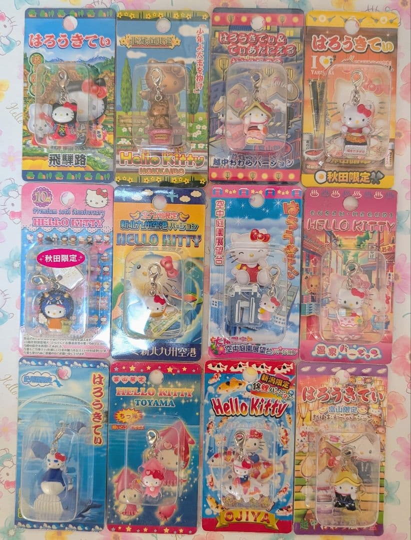 ハローキティ　ご当地キティ　ストラップ　105個おまとめ（ロリータ他）