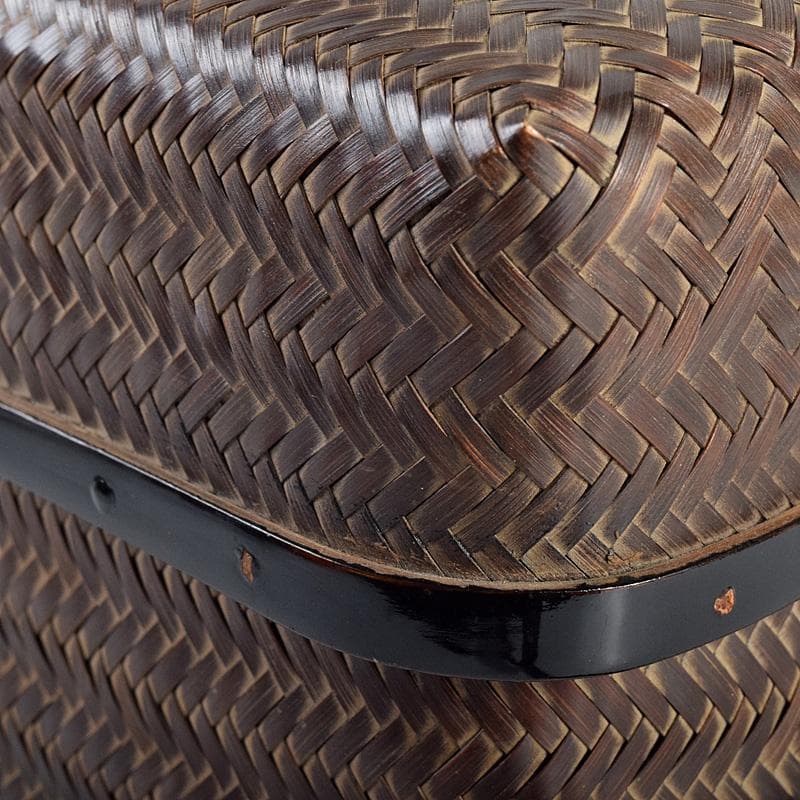 茶道具　御所籠　茶籠　黒楽茶碗　振出など　十一点一式　時代箱付　F　R8766B