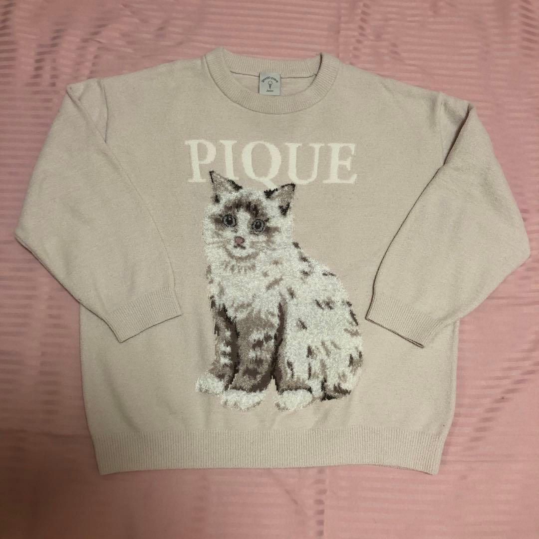 ★トムジェリ★ジェラートピケCATプルオーバー&ショートパンツセット