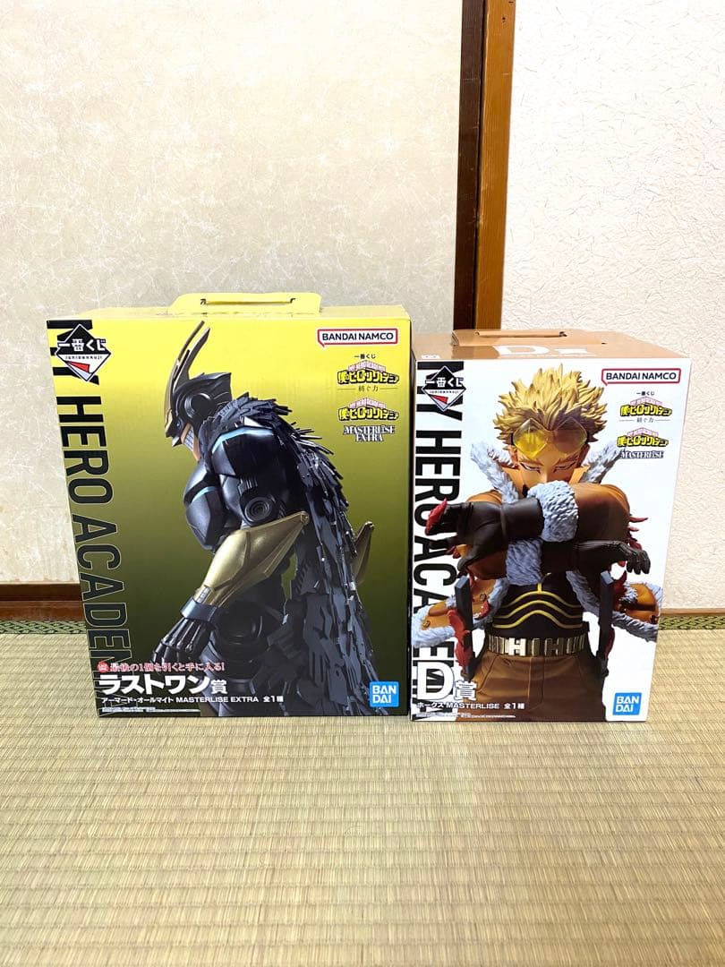 一番くじ　ヒロアカ　紡ぐ力　ホークス　アーマードオールマイト　フィギュア