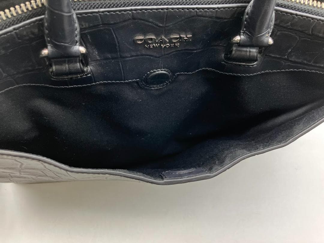 COACH ビジネスバック　レザー　ブラック　2Way