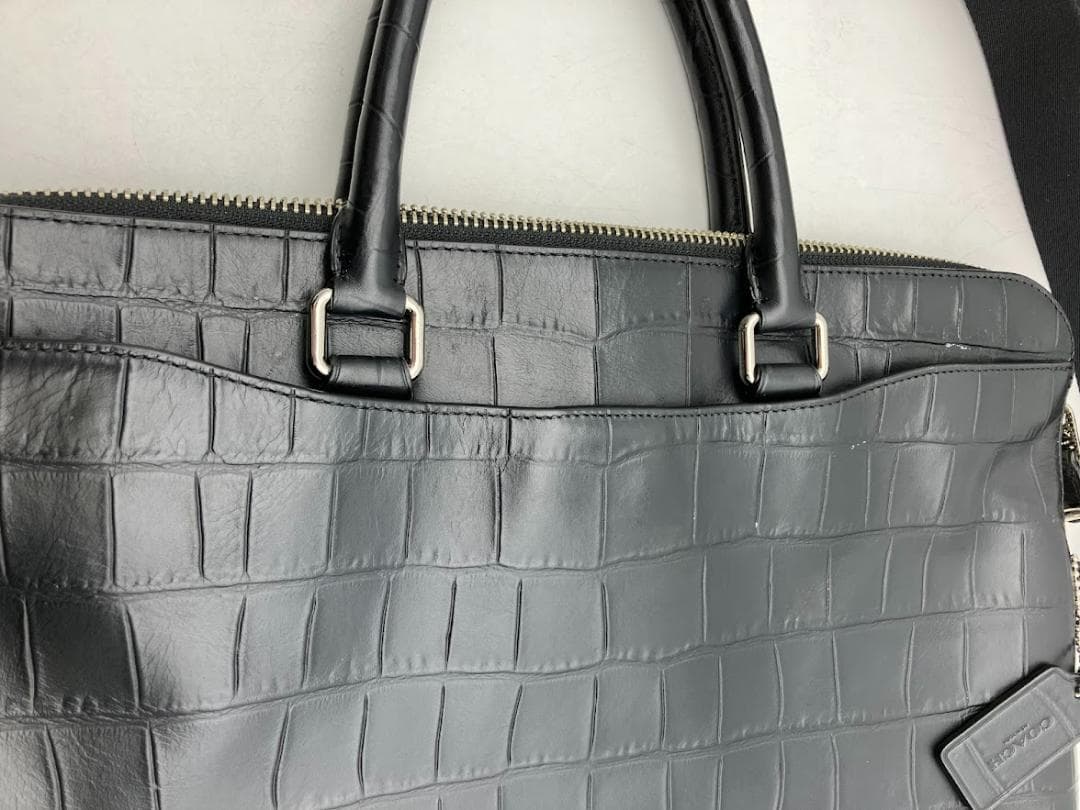 COACH ビジネスバック　レザー　ブラック　2Way