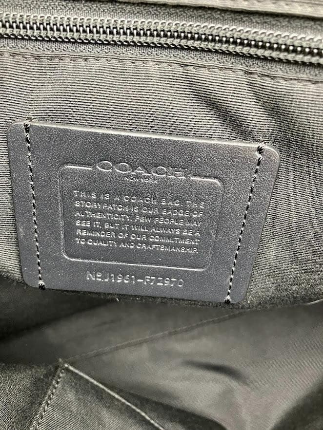 COACH ビジネスバック　レザー　ブラック　2Way