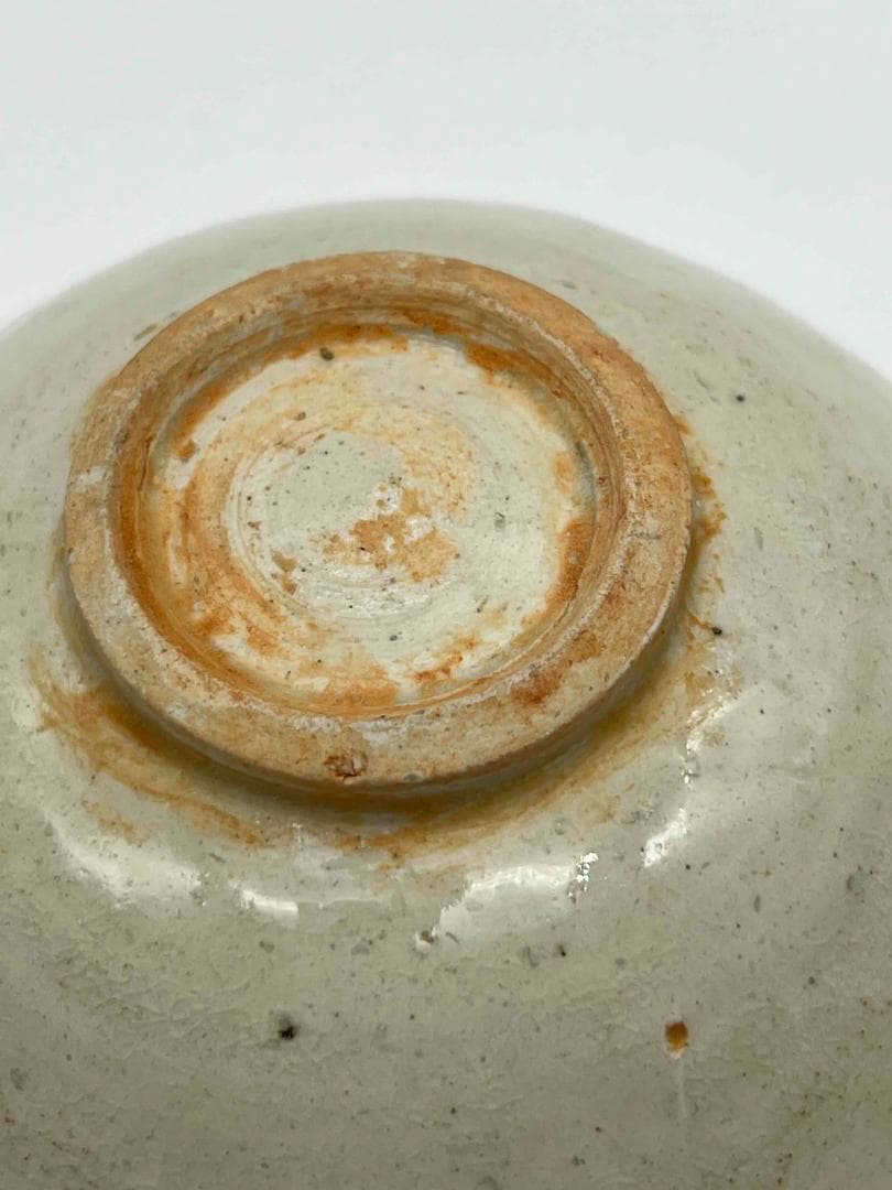 北宋時代　青白磁花卉魚藻文輪口鉢　輪口茶碗　茶盞 　影青　景徳鎮(B-97)