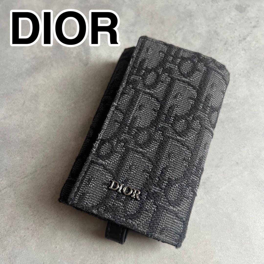 【美品】 DIOR ディオール オブリーク キーケース トロッター 6連