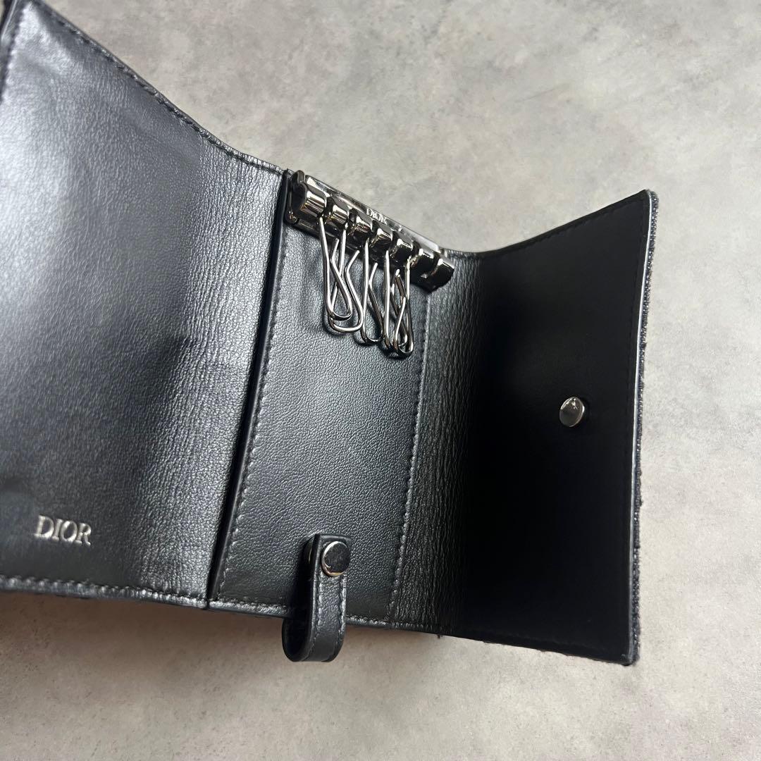 【美品】 DIOR ディオール オブリーク キーケース トロッター 6連