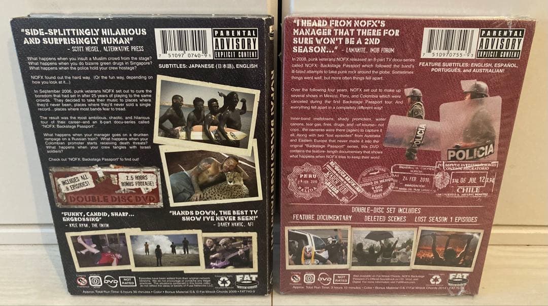 ミュージック NOFX DVD Backstage Passport 1 & 2