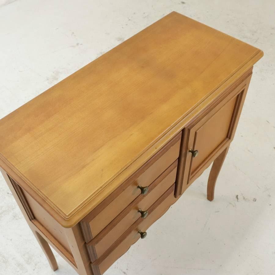 値下カリモク アンティーク調 猫脚 コンソールテーブル ブナ材 AJ1052NS