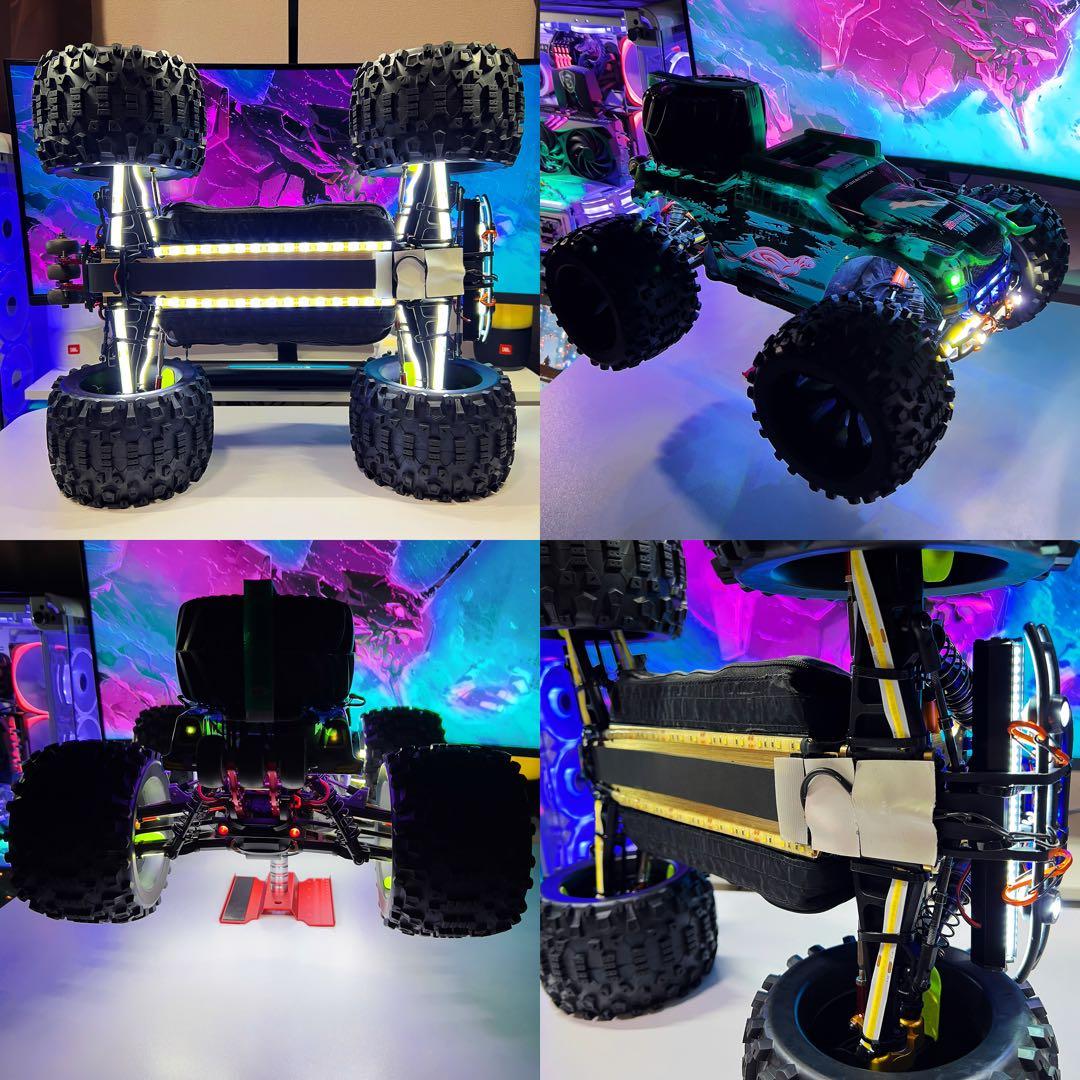 JLB Cheetah 11101 手工改装版 灯光モデルフィギュア&暴力大脚怪